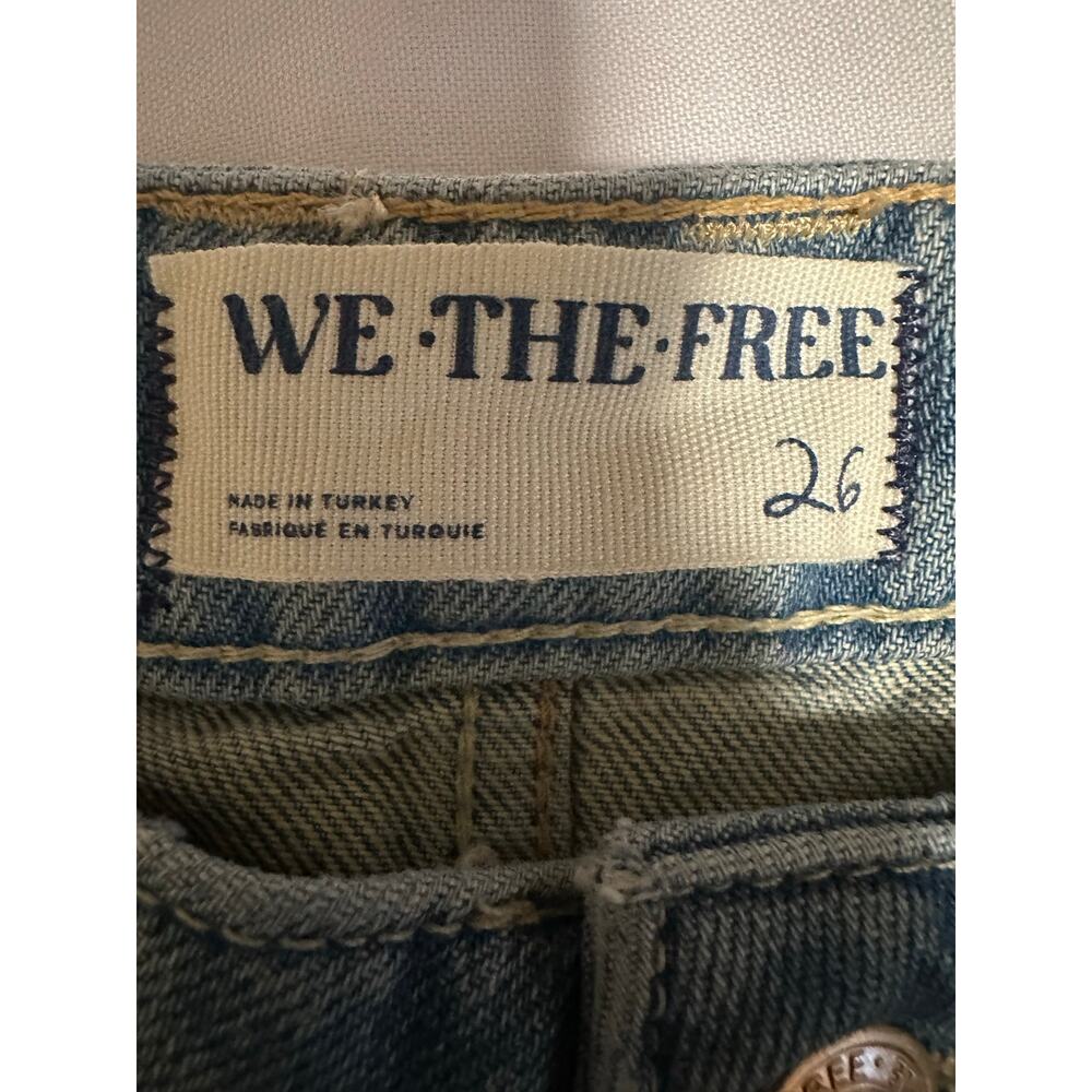 We the free women’s Pandora Wide flare blue jeans size 26 NWT - Picture 3 of 16
